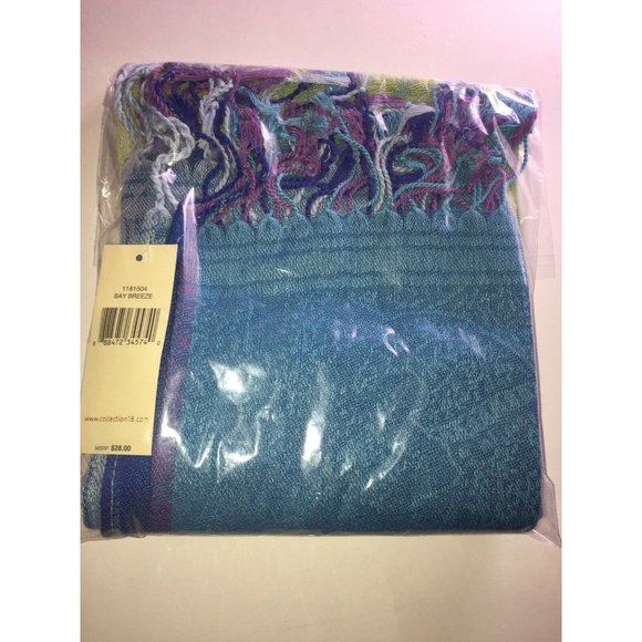 Collection Xiix Scarf Bay Breeze Blue Multi Color - Picture 7 of 8